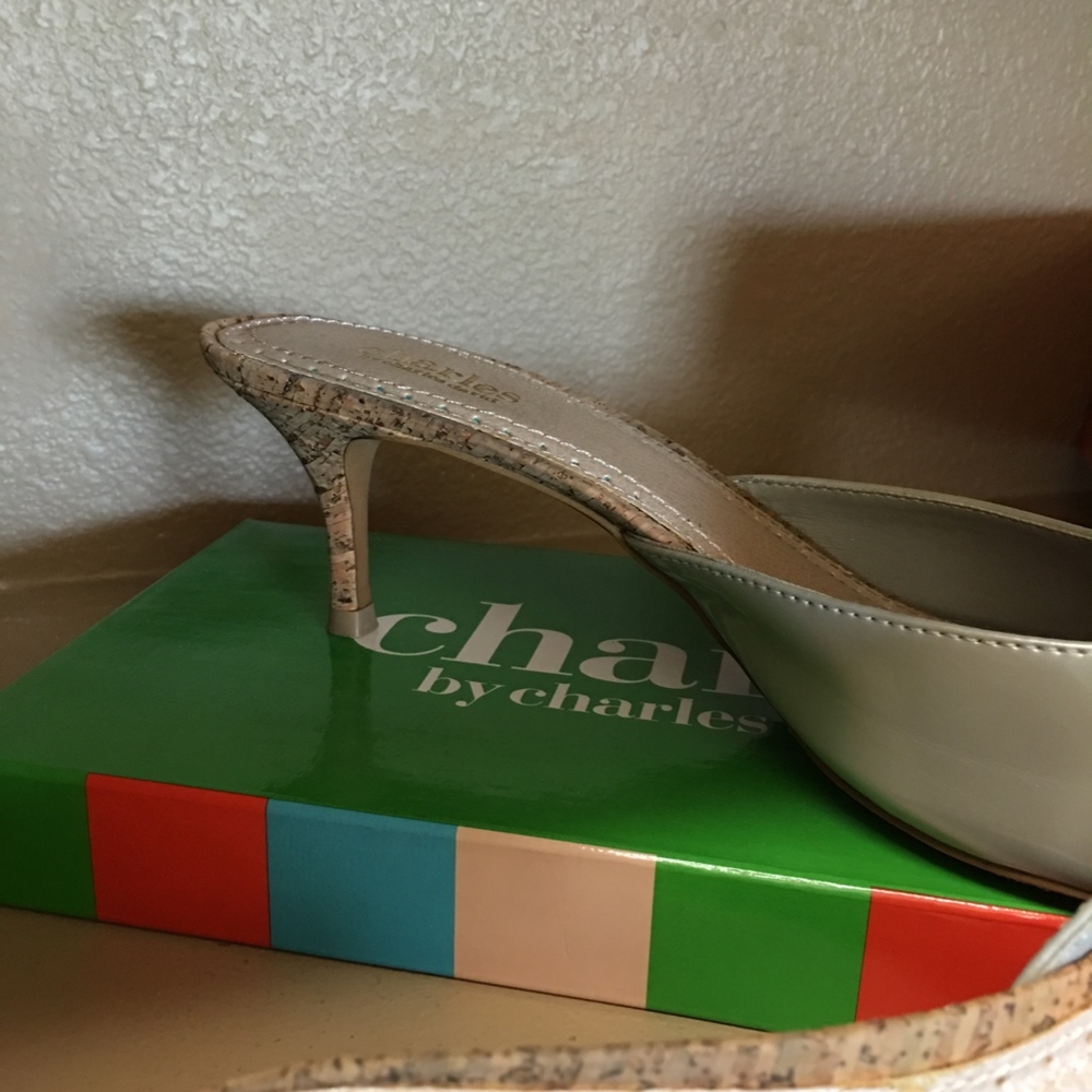 Slide Grey Patent Leather Slide Shoe - Picture 5 of 5